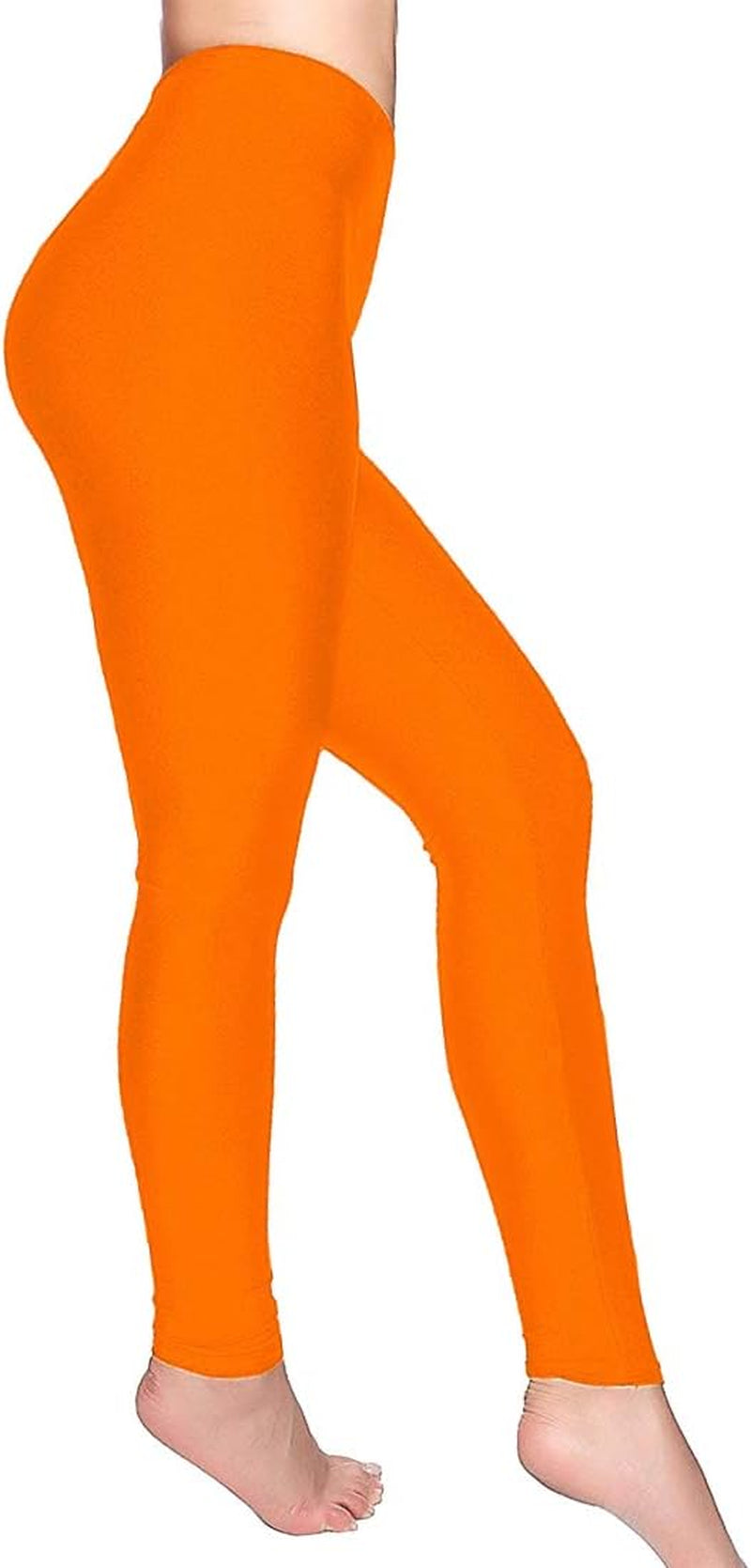 Women's Mid-Waist Shiny Stretch Sports Leggings